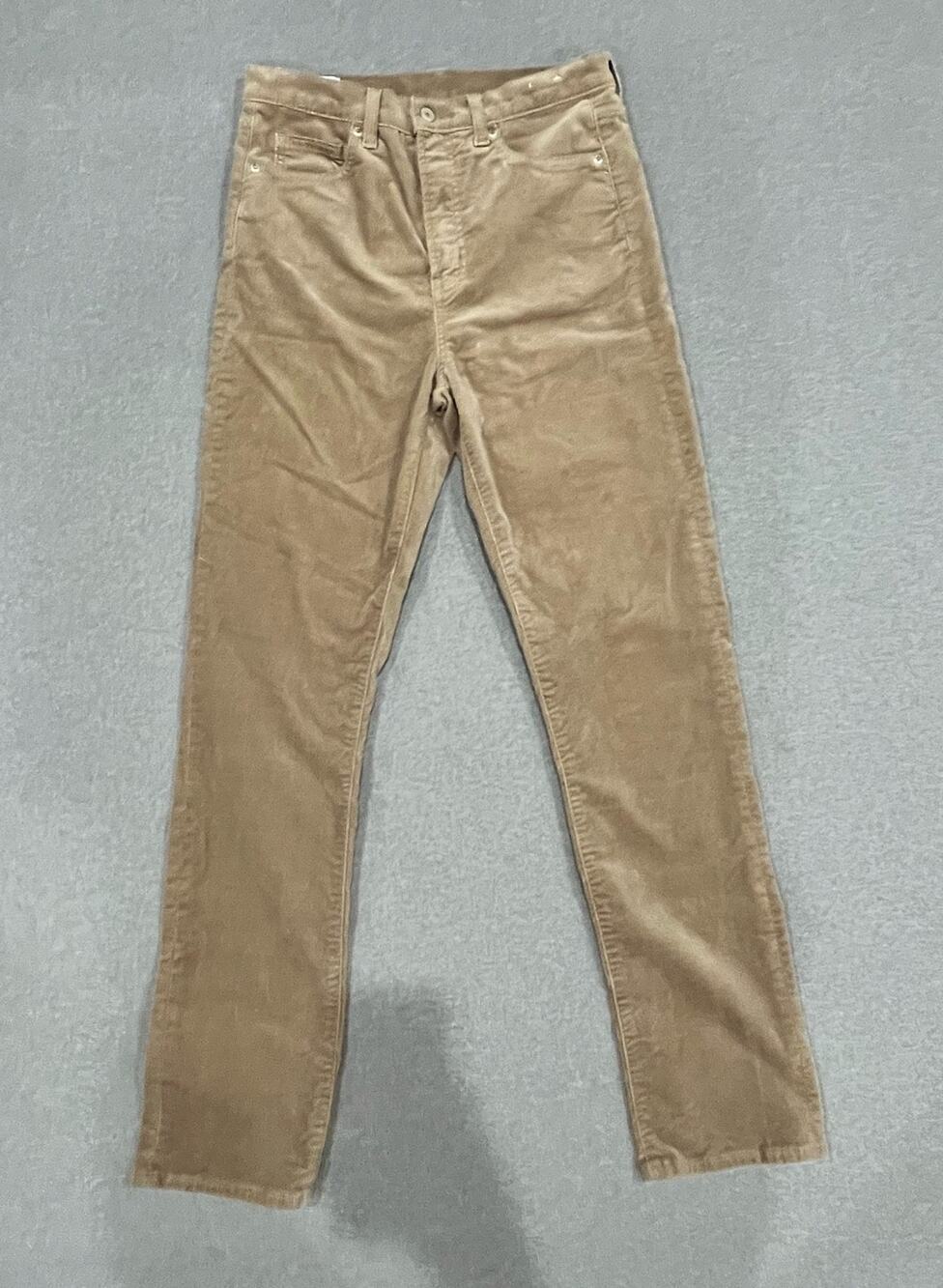 Gap Wmens Vintage Slim High Rise Velour Pants Size 29/8 T